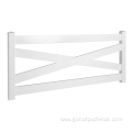 Durables Crossbuck White Vinyl Ranch Rail Horse Fence